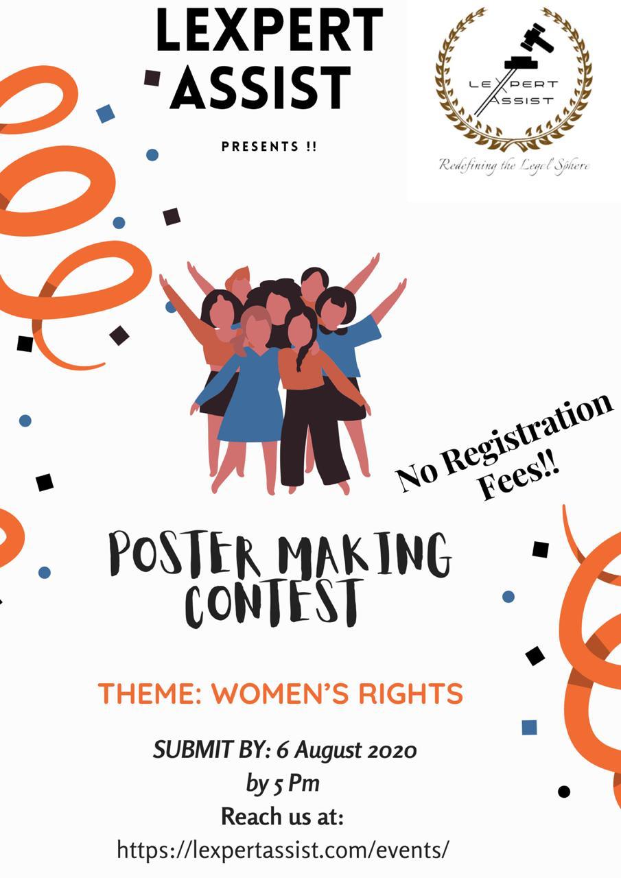 Poster Making Competition; Theme – Women's Rights – Indian Law Watch