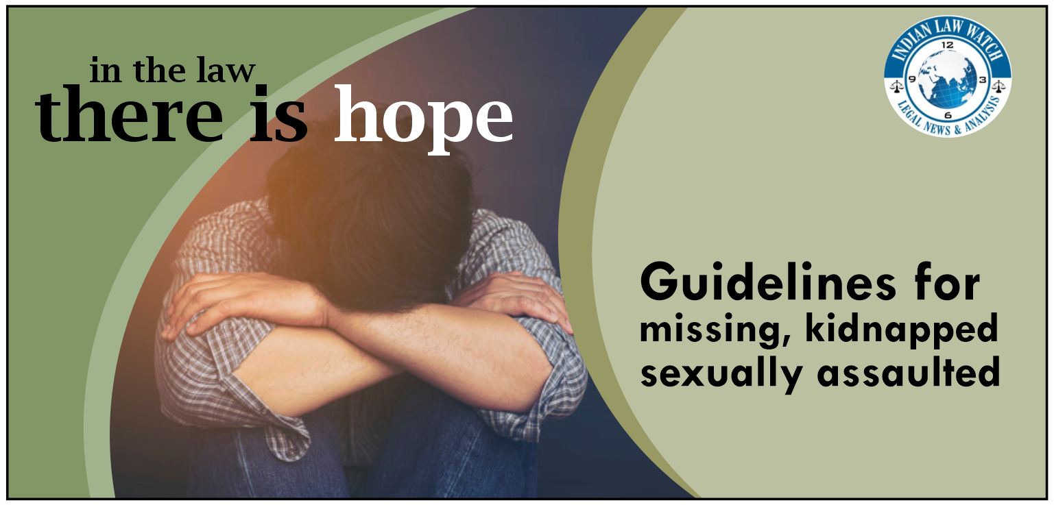 guidelines for rape victims and missing persons