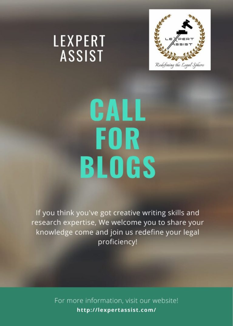 Call for Blogs by Lexpert Assist
