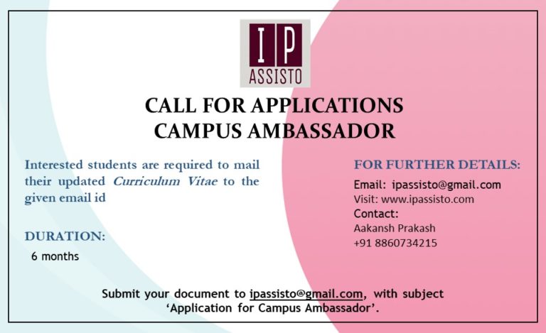 Call for Ambassador IP Assisto
