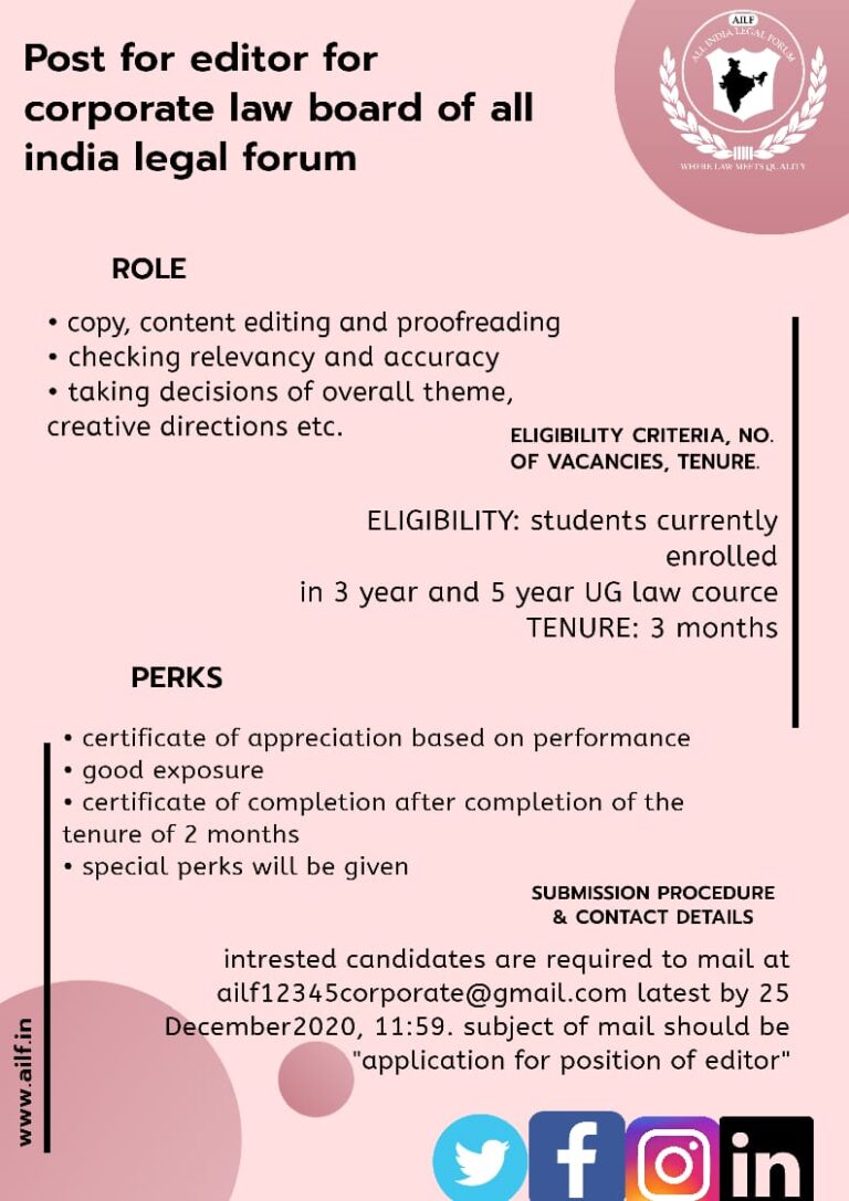 AILF- Call for Corporate Law Board.