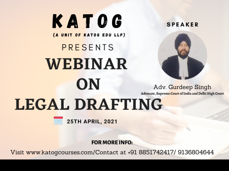 WEBINAR ON “LEGAL DRAFTING