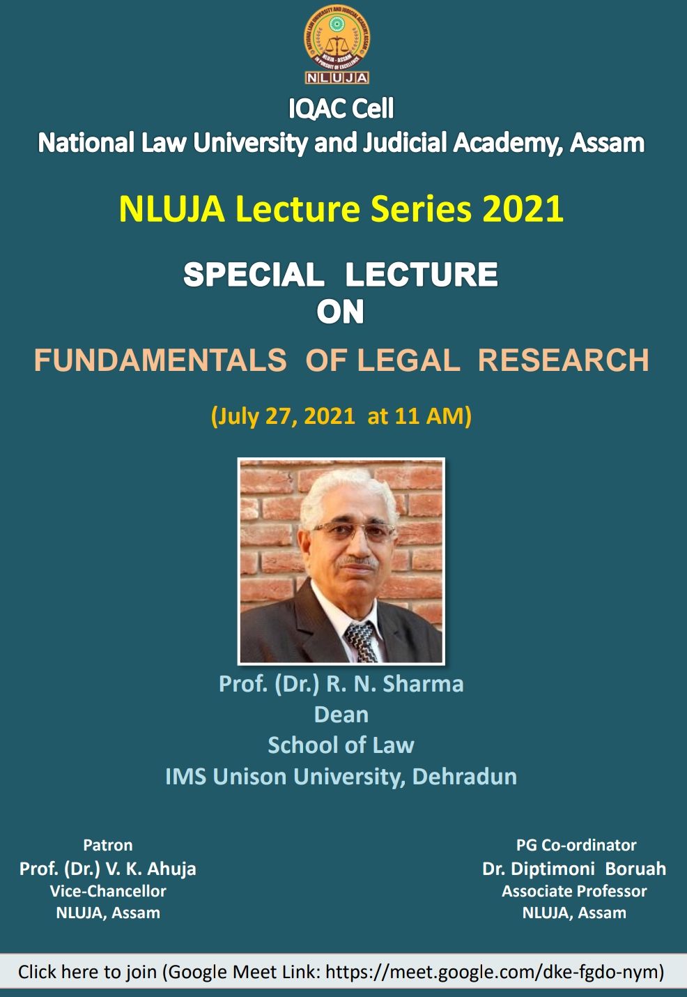 NLUJA Lecture Series 1