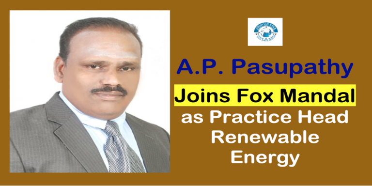 A.P Pasupathy Joins Fox Mandal