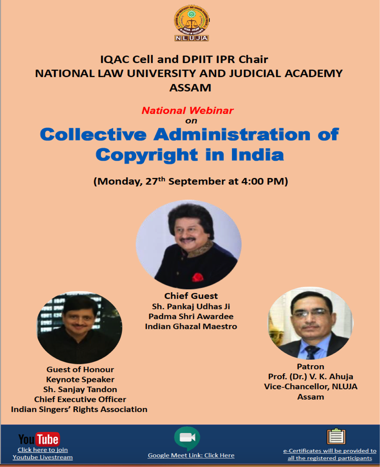 NJA Assam Poster of Webinar