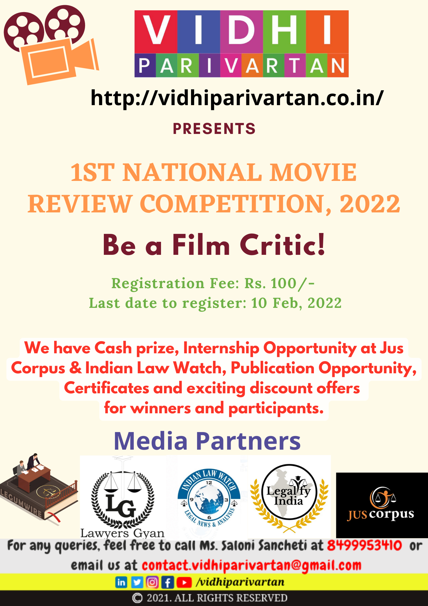Poster - Movie Review Competition VIDHI