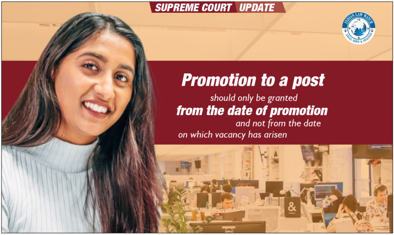 Promotion update from Supreme Court