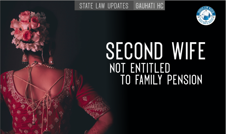 Second wife not entitled for pension