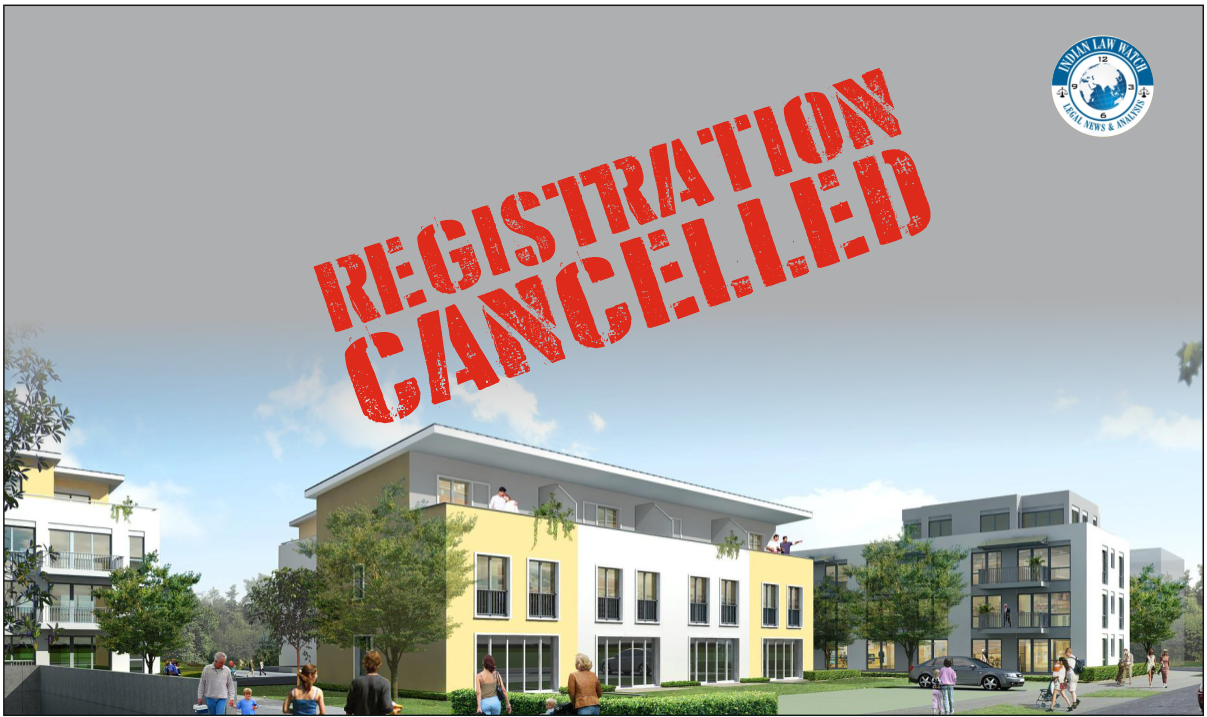 UP RERA Cancels registration