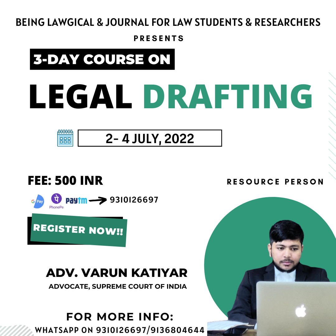 Legal Drafting Course
