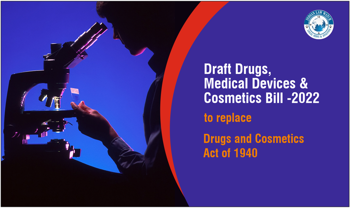 Draft Drugs, Medical Devices and Cosmetics Bill