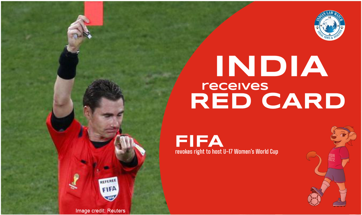 FIFA show red to India