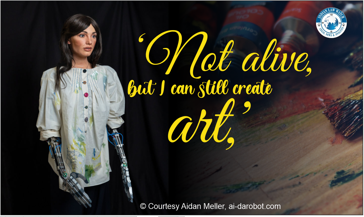 world’s first ultra-realistic AI humanoid robot artist