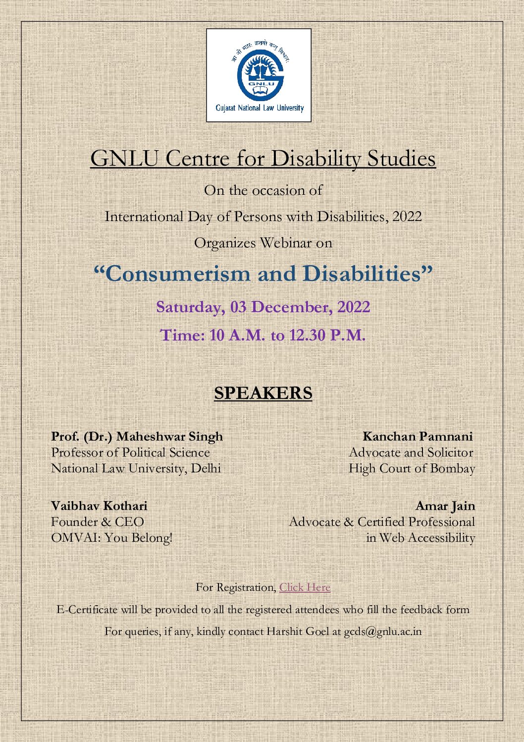 “Consumerism and Disabilities”