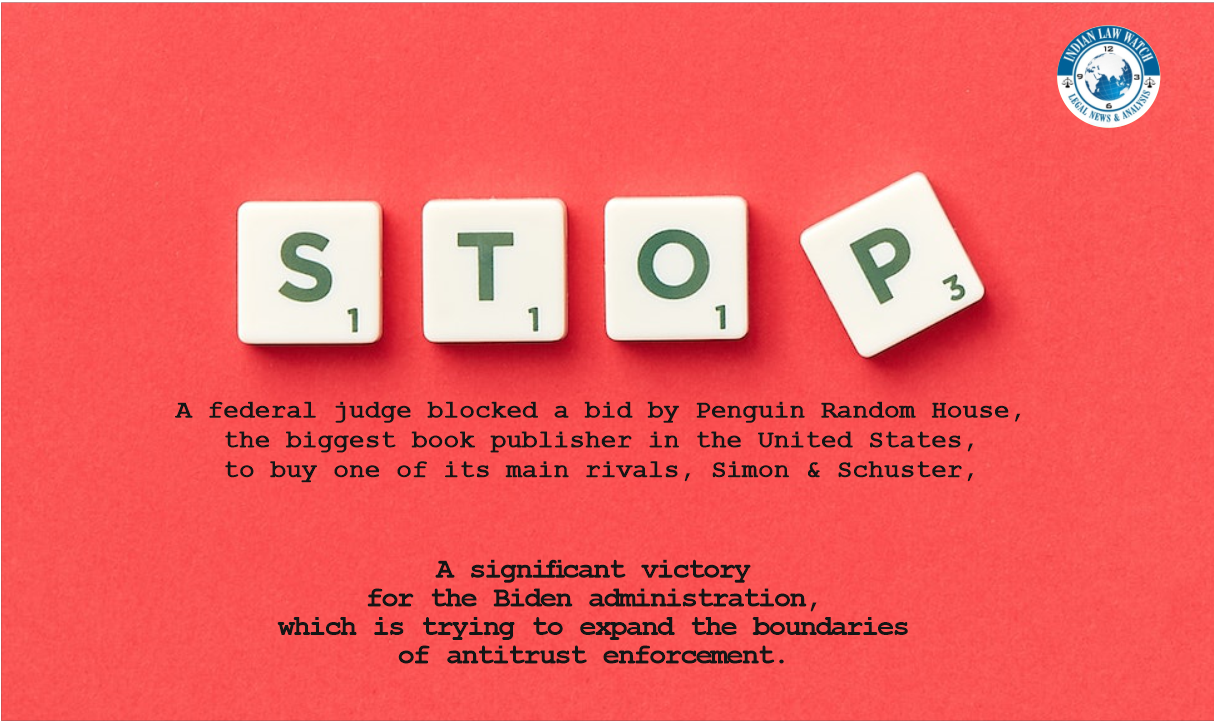 Penguin Random House's bid to buy Simon & Schuster blocked