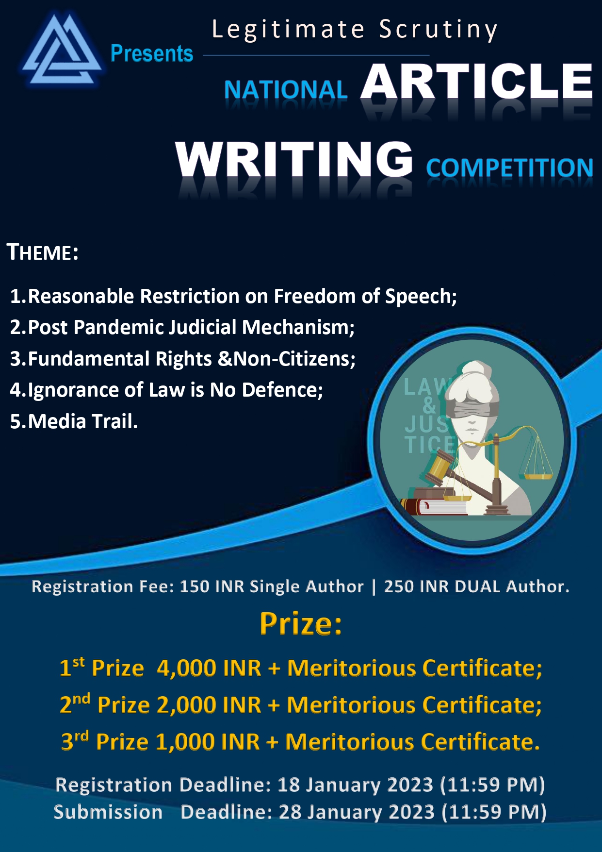3rd National Article Writing Competition 2023