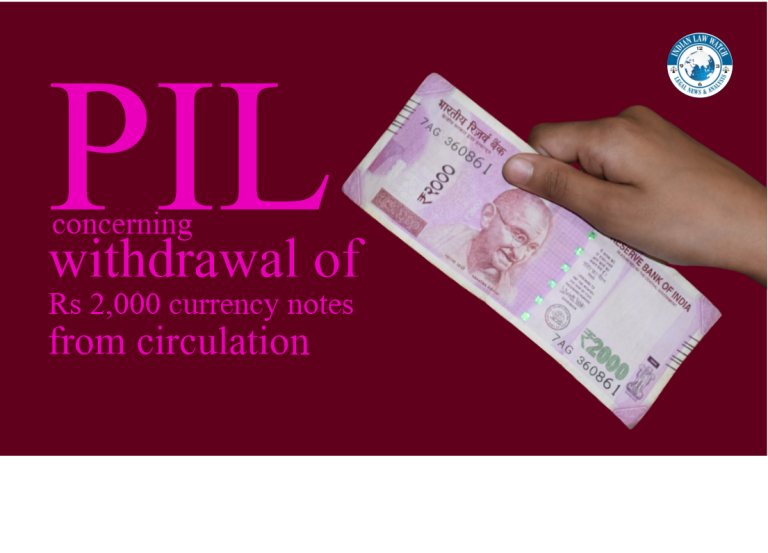 PIL against Rs. 2000 currency notes