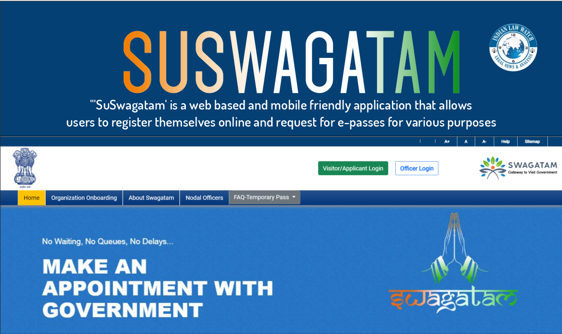 SuSwagatam facility at the Supreme Court of India