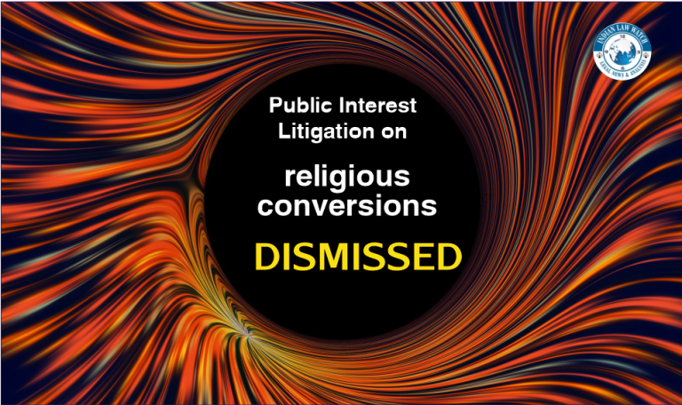 Jerome Anto's PIL on religious conversions