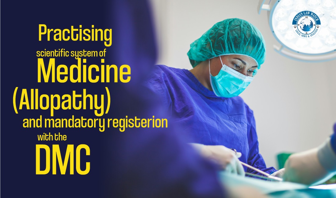 Allopathy - scientific system of medicine