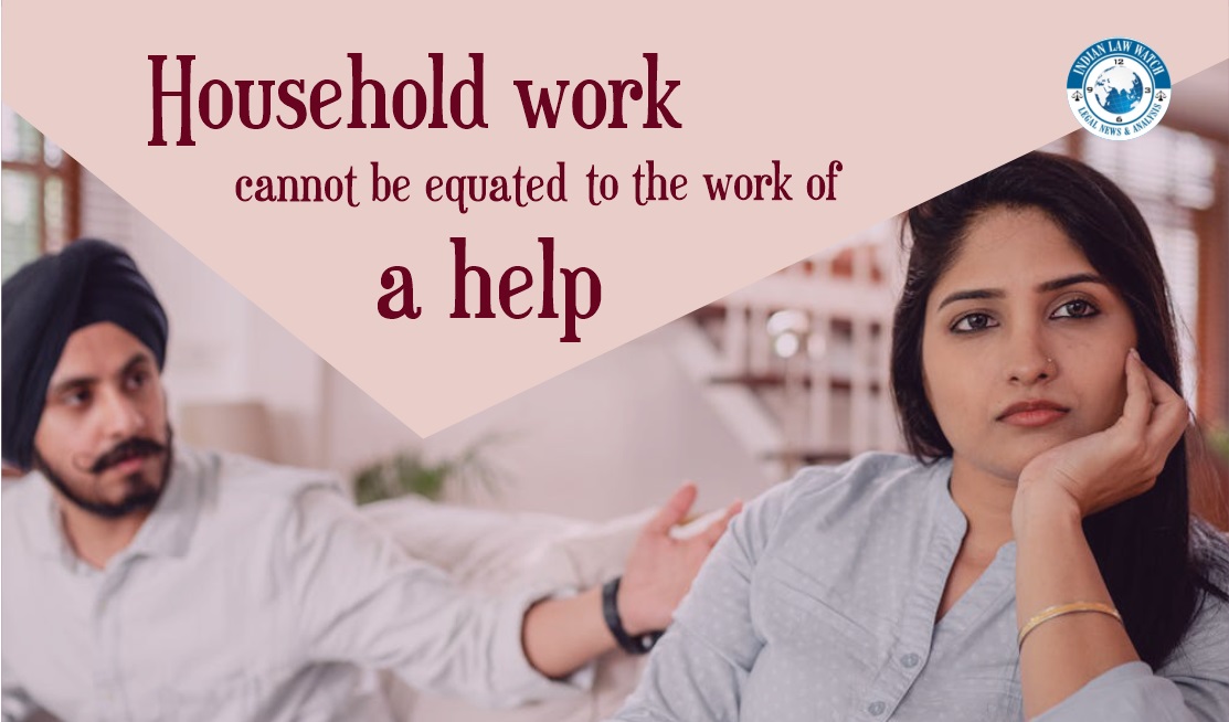 household chores cannot be equated with work