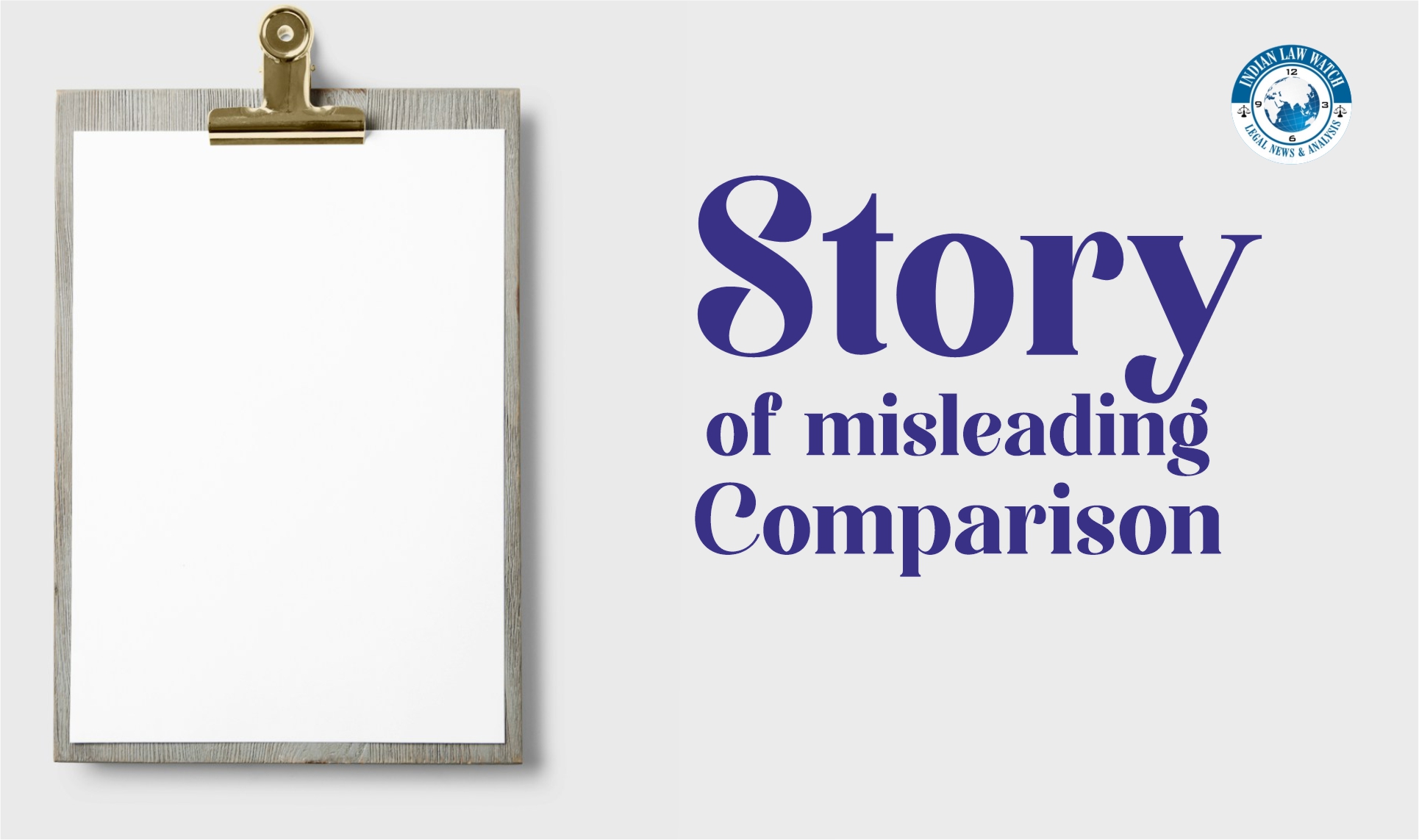 misleading comparison