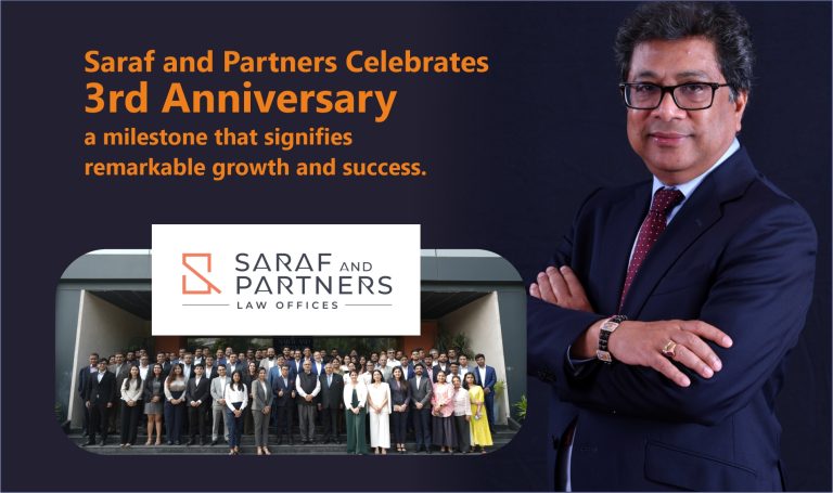 third anniversary Saraf and partners