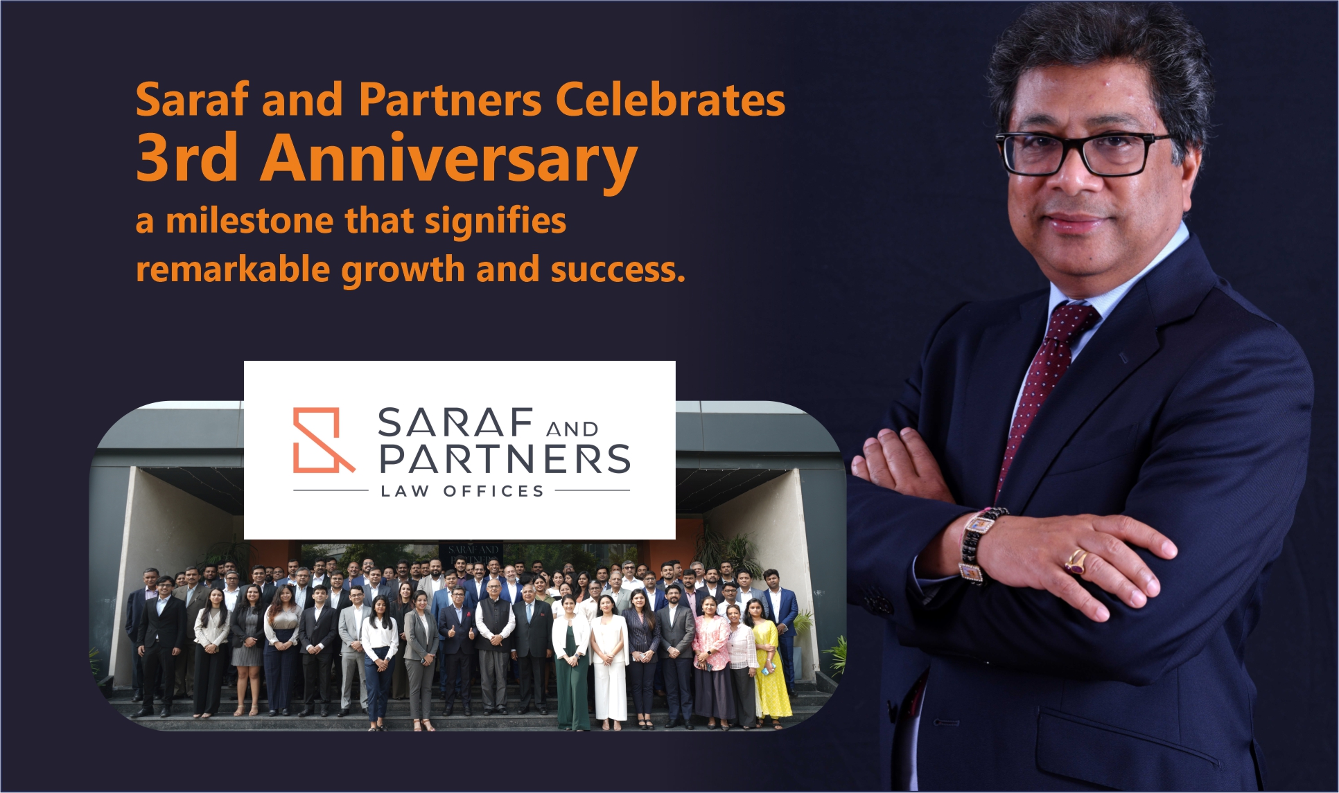 third anniversary Saraf and partners