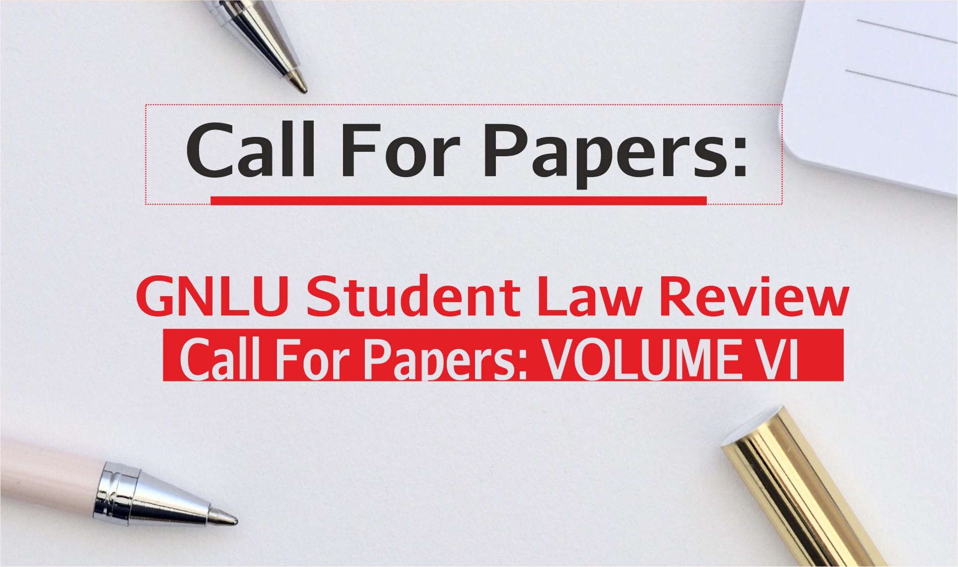 GNLU Calls for Papers