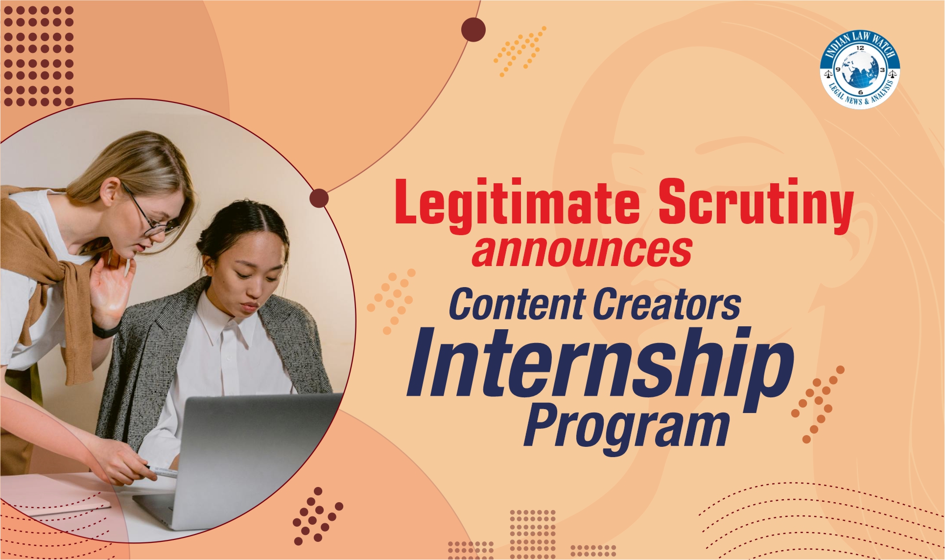 legitimate scrutiny content creator internship program